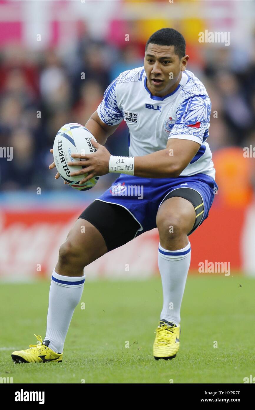 PATRICK FAAPALE SAMOA SAMOA ST JAMES PARK NEWCASTLE UPON TYNE INGHILTERRA 10 Ottobre 2015 Foto Stock