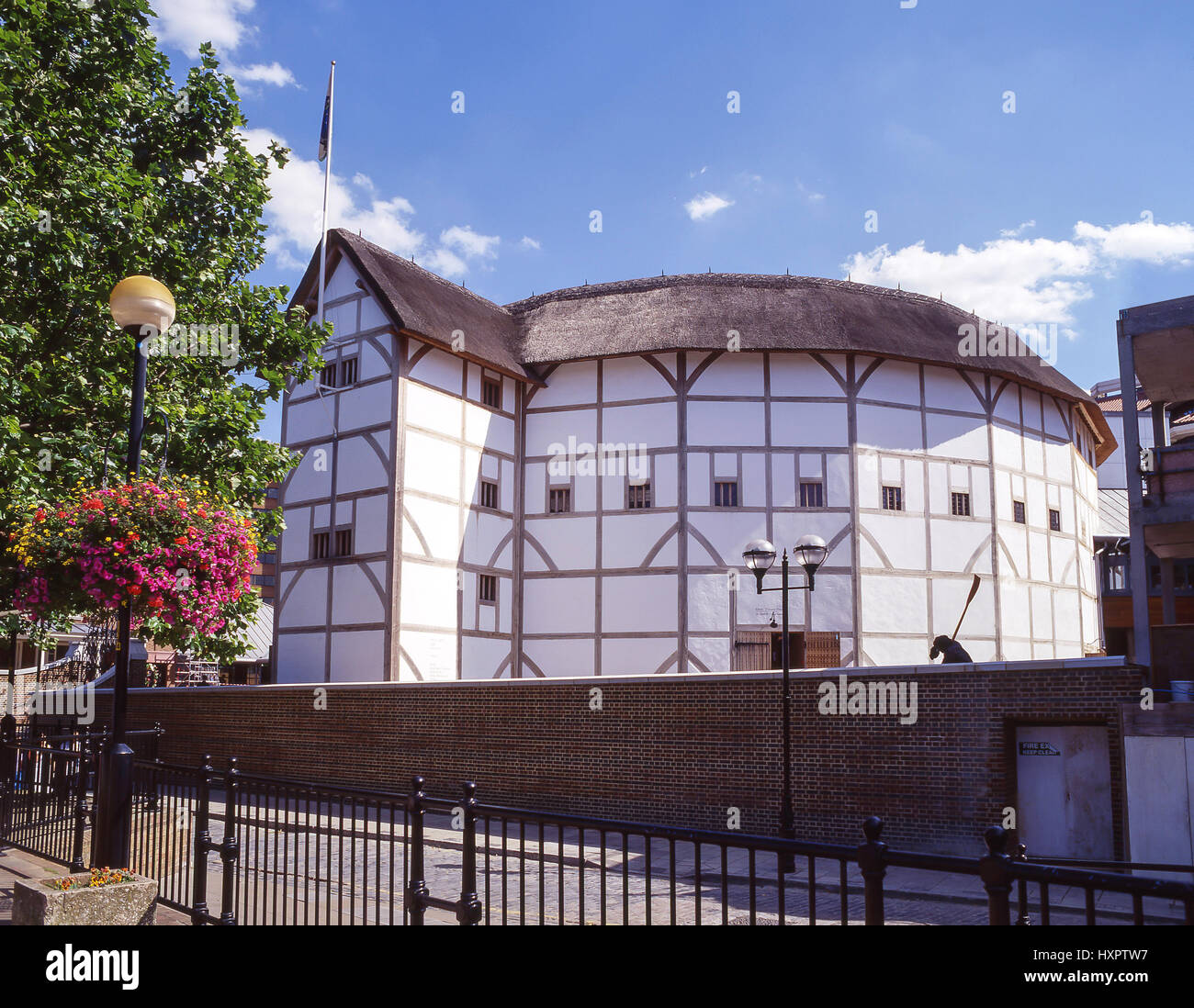 William Shakespeare's Globe Theatre, Park Street, London Borough di Southwark, Greater London, England, Regno Unito Foto Stock