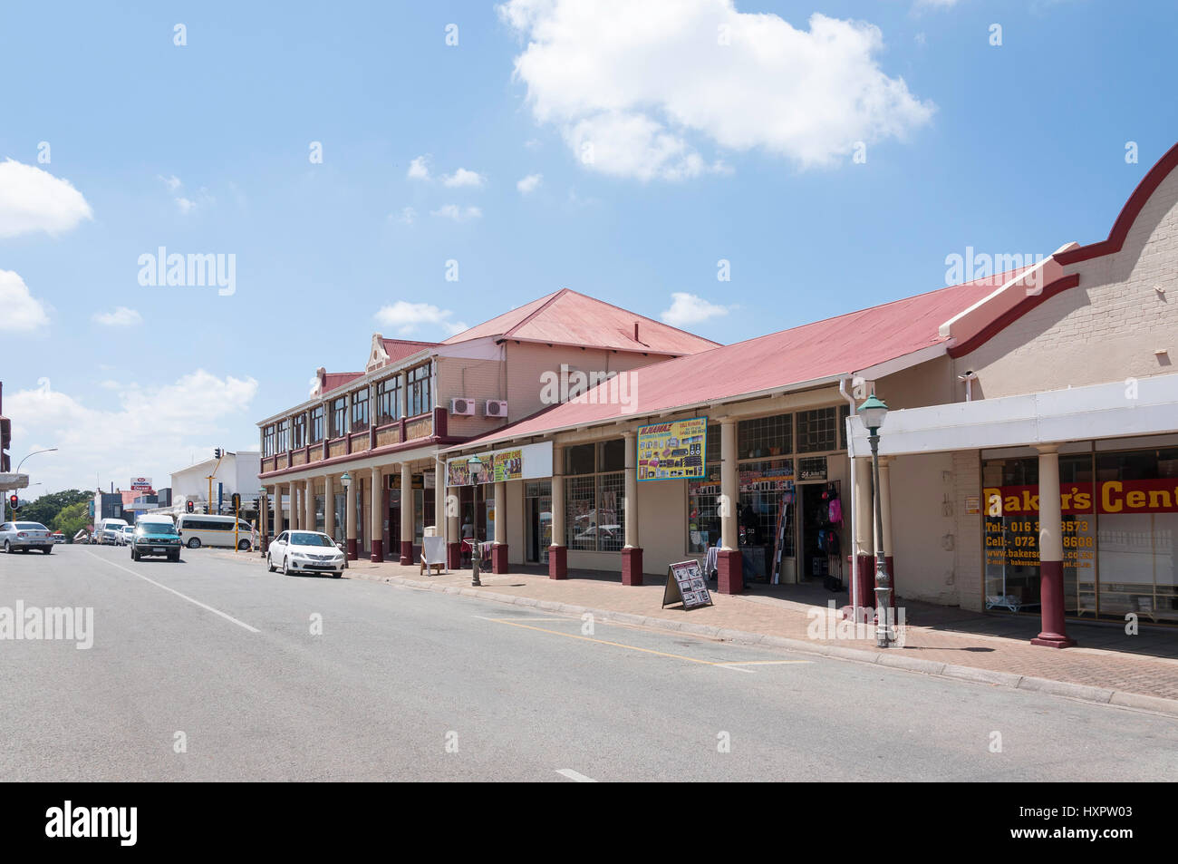 Jacobs Street, Heidelberg, provincia di Gauteng, Repubblica del Sud Africa Foto Stock