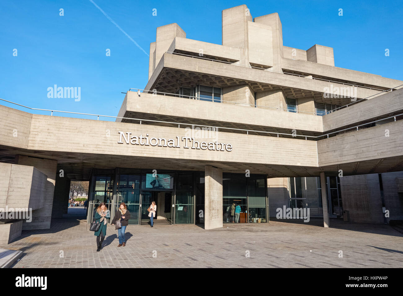 Il Teatro Nazionale di South Bank di Londra England Regno Unito Regno Unito Foto Stock