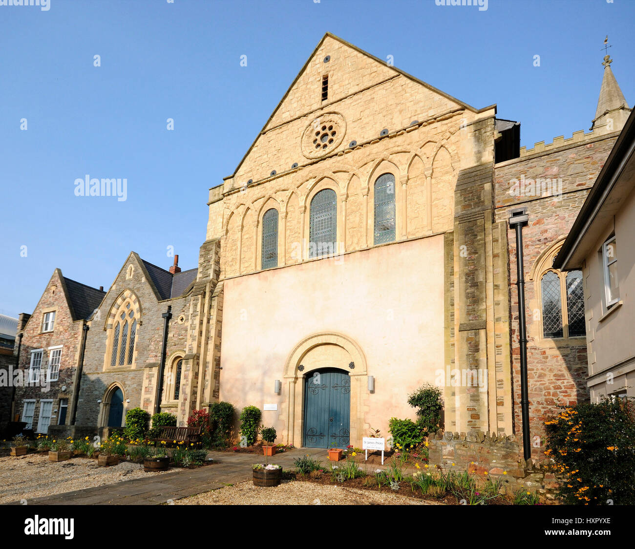 Priory chiesa di St James più antica costruzione in Bristol Foto Stock