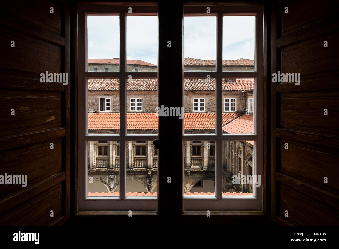 Parador de Santiago de Compostela, Santiago de Compostela, A Coruña, Galizia, Spagna, Europa Foto Stock