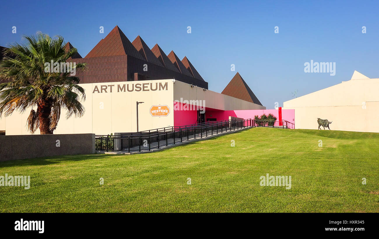 Museo di arte del Texas del Sud nel Corpus Christi, Texas, pan Foto Stock
