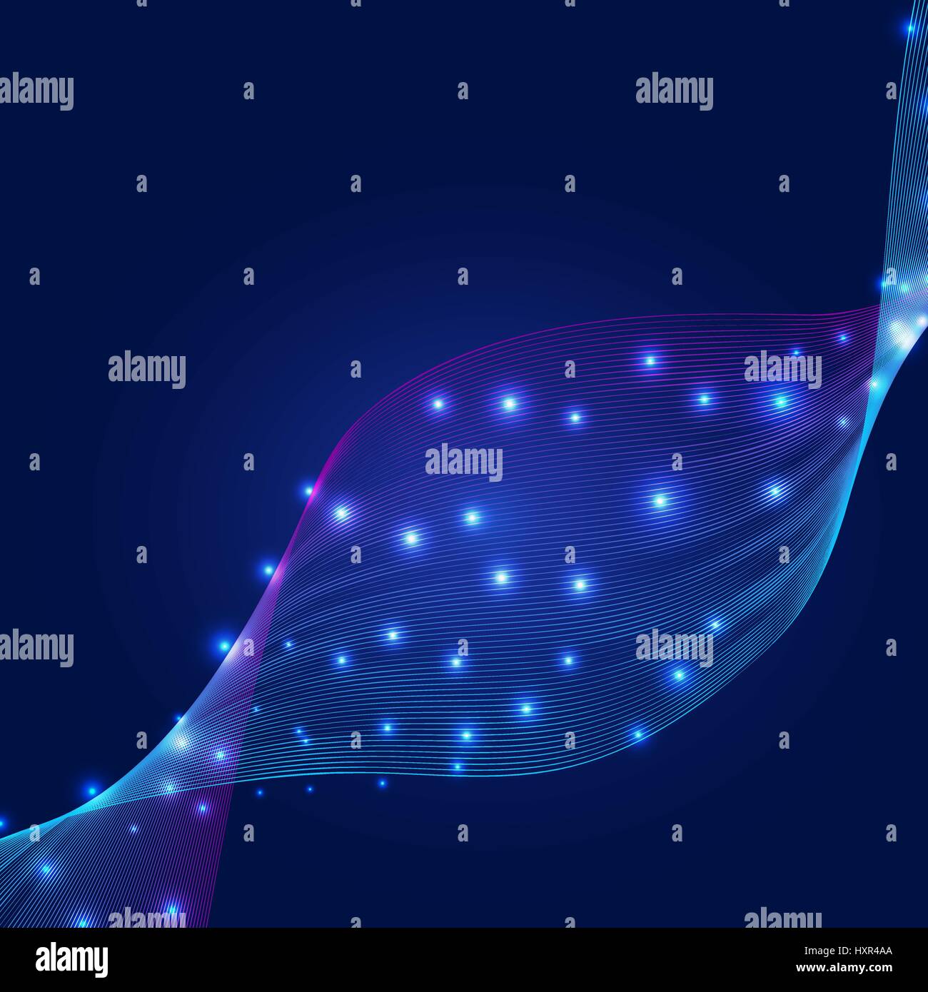 Abstract il flusso d'onda design, moderno arte digitale per la tecnologia o la scienza dello sfondo. EPS10 vettore. Illustrazione Vettoriale