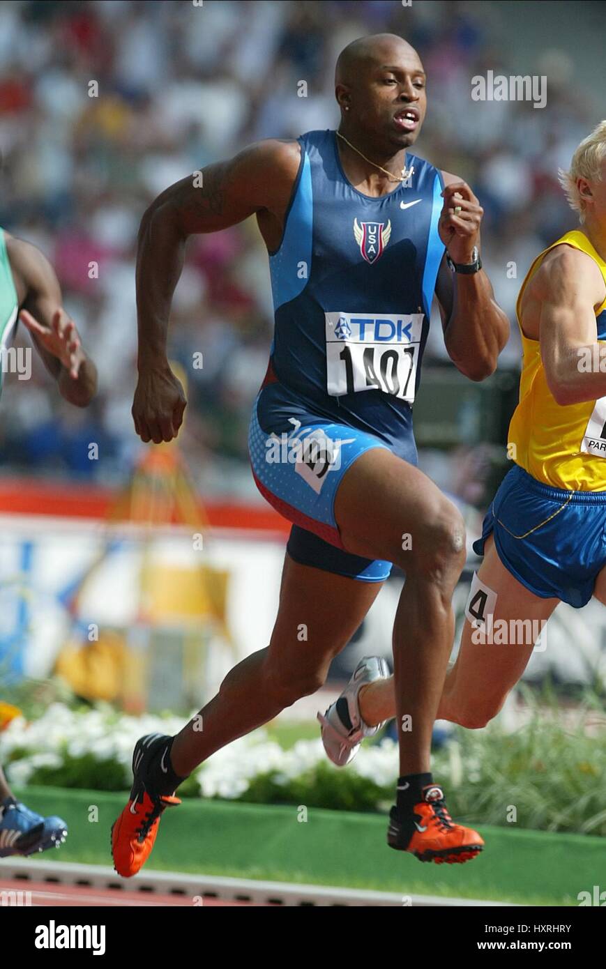 JOSHUA J JOHNSON 200 METRI STADE DE FRANCE ST DENIS PARIGI FRANCIA 26 Agosto 2003 Foto Stock