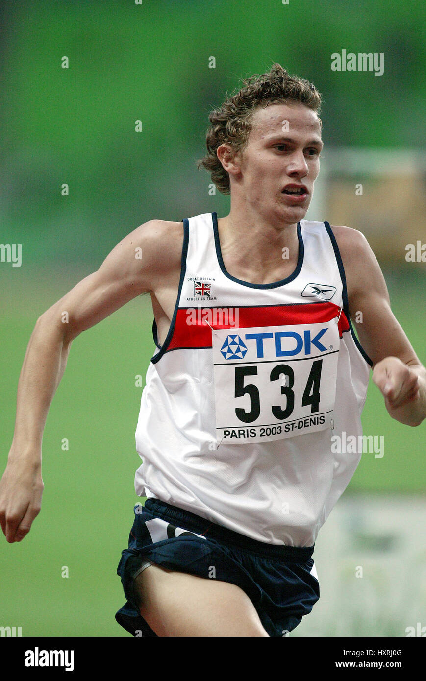 RICKY SOOS 800 METRI STADE DE FRANCE ST DENIS PARIGI FRANCIA 28 Agosto 2003 Foto Stock