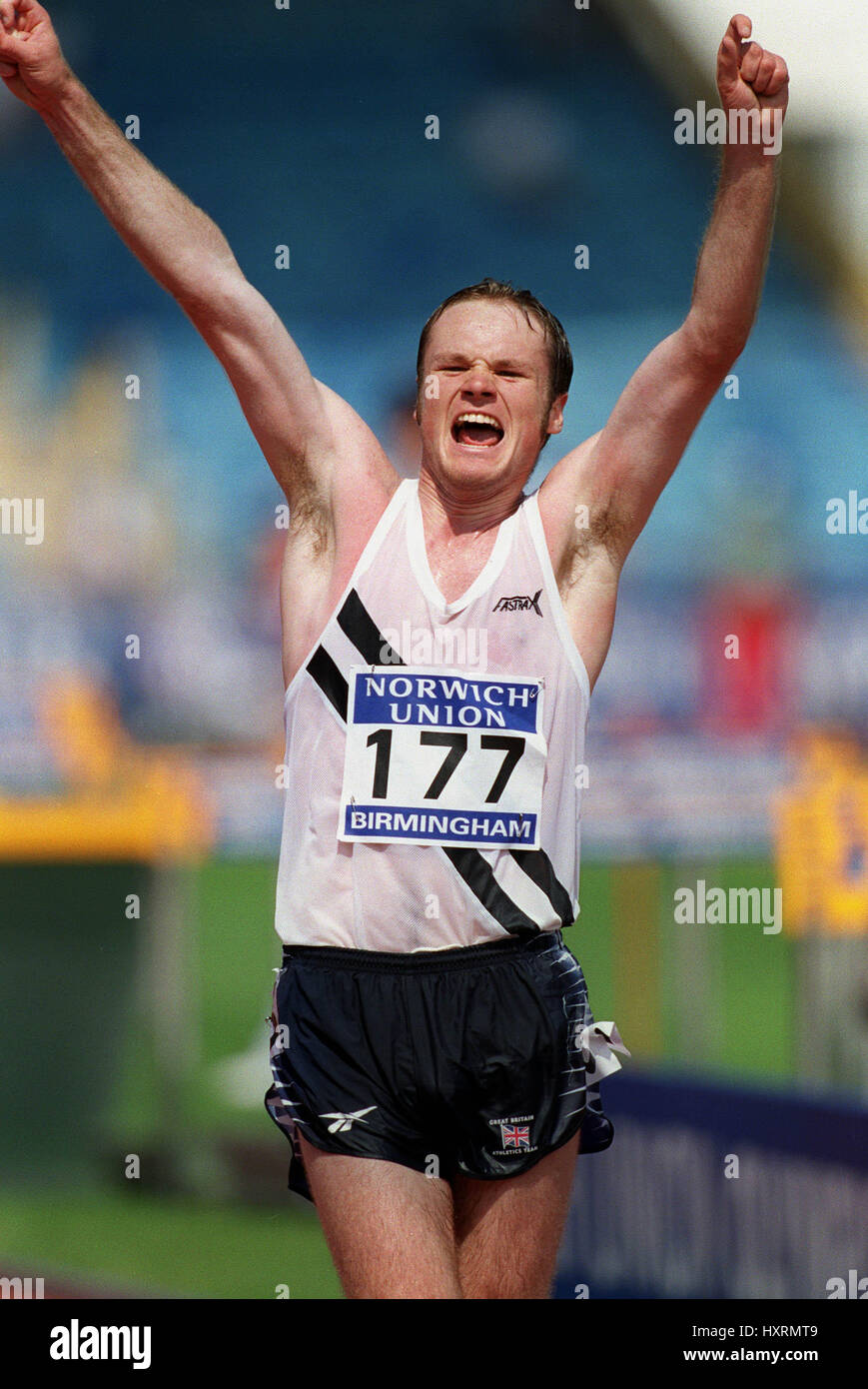 MATTHEW HALES 10KM WALK BIRMINGHAM ALEXANDER STADIUM BIRMINGHAM 12 August 2000 Foto Stock