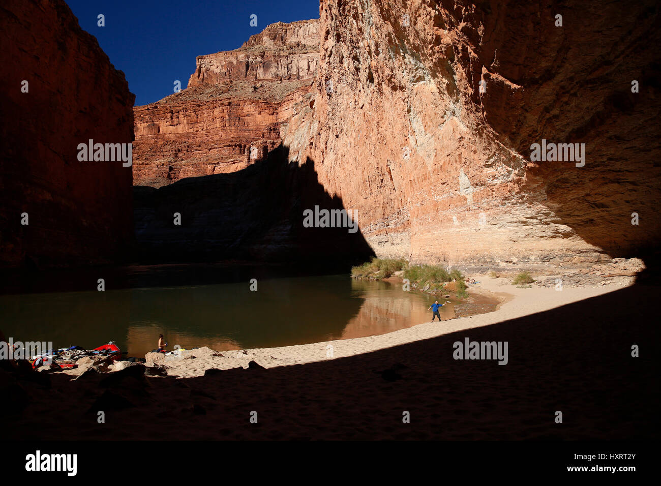 Rafters nel Parco Nazionale del Grand Canyon, Arizona, Stati Uniti. Foto Stock