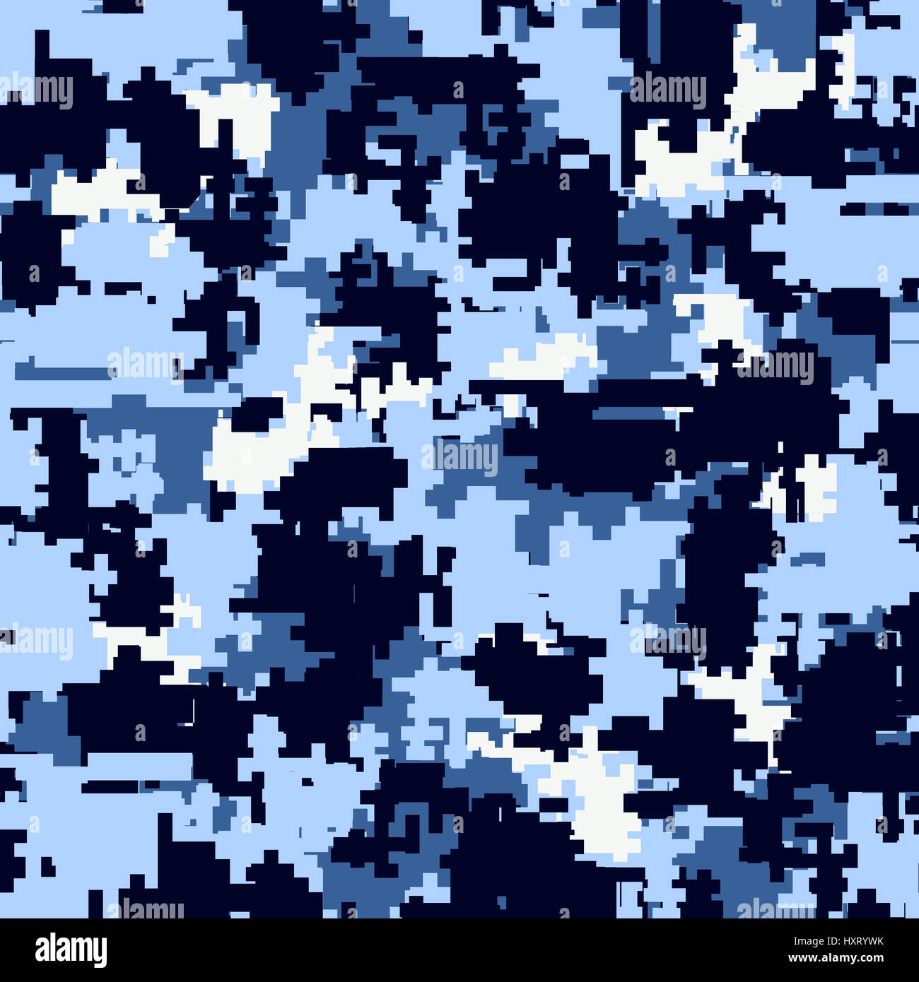 Digital camouflage pattern senza giunture Foto Stock