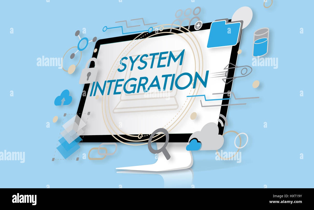 Database di rete Sistema Impostazioni Foto Stock