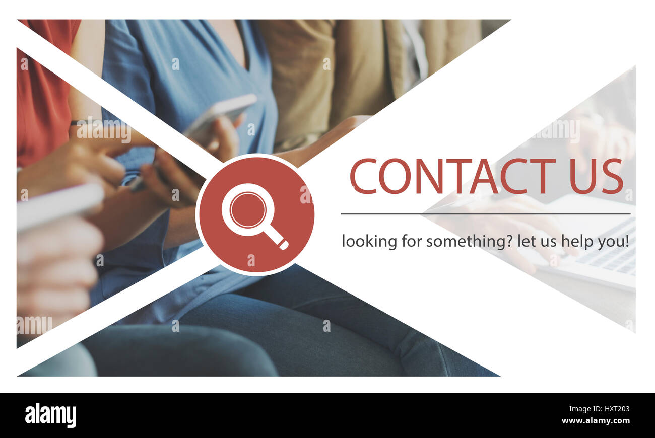 Il servizio di supporto Contattaci Informazioni Concept Foto Stock