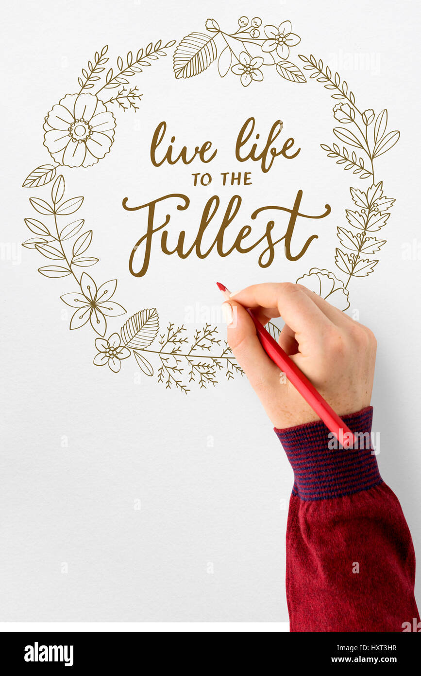 Fresh Start di vivere la vostra vita al massimo Foto Stock