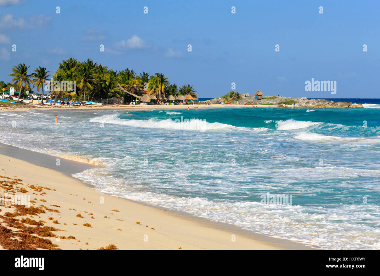 Cozumel spiaggia di sabbia sul lato est Foto Stock