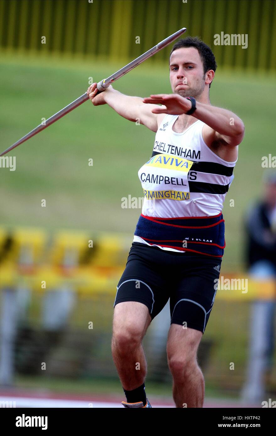 JAMES CAMPBELL GIAVELLOTTO ALEXANDER STADIUM Birmingham Inghilterra 12 Luglio 2008 Foto Stock