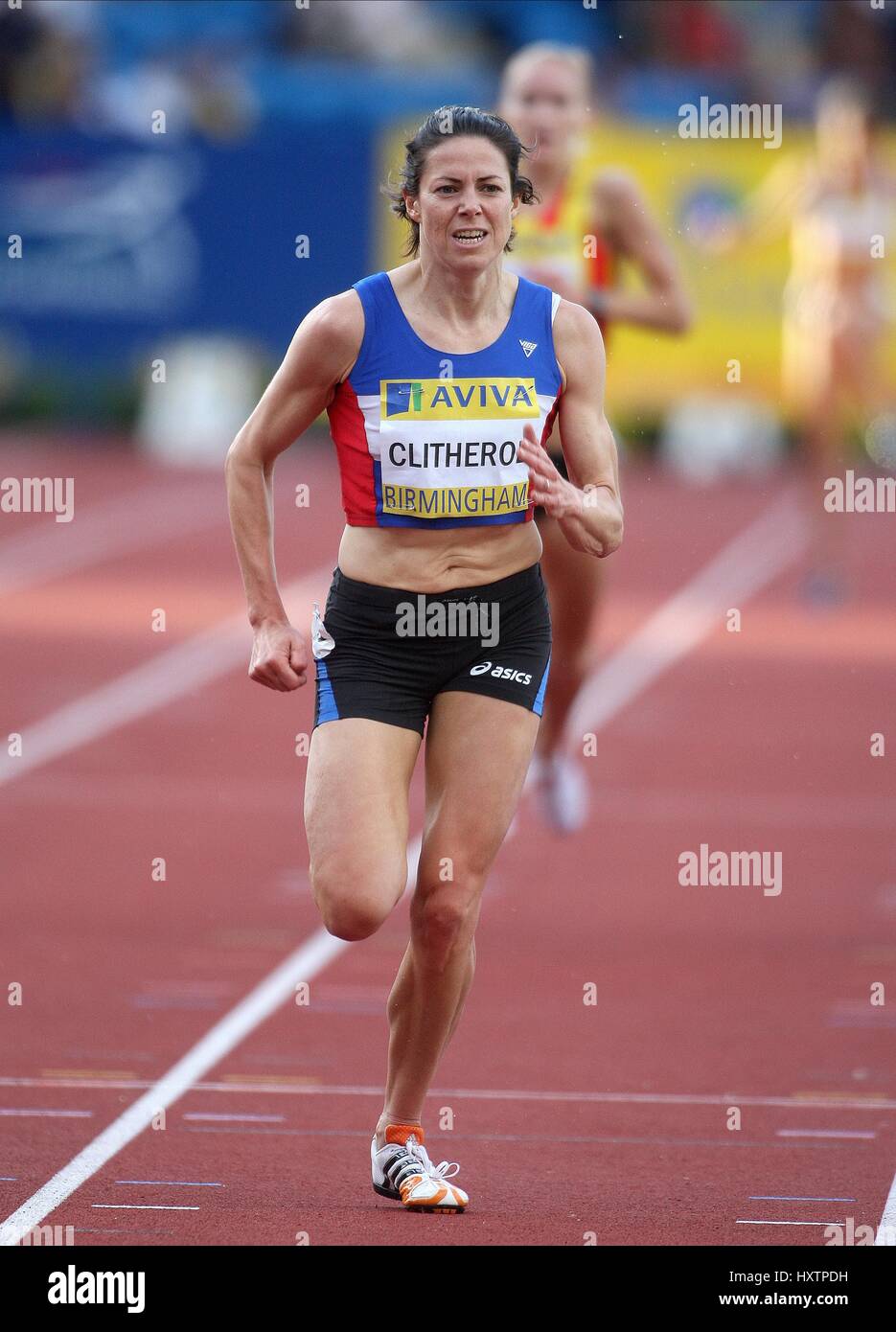 HELEN CLITHEROE 3000 metri di siepi Alexander Stadium Birmingham Inghilterra 13 Luglio 2008 Foto Stock