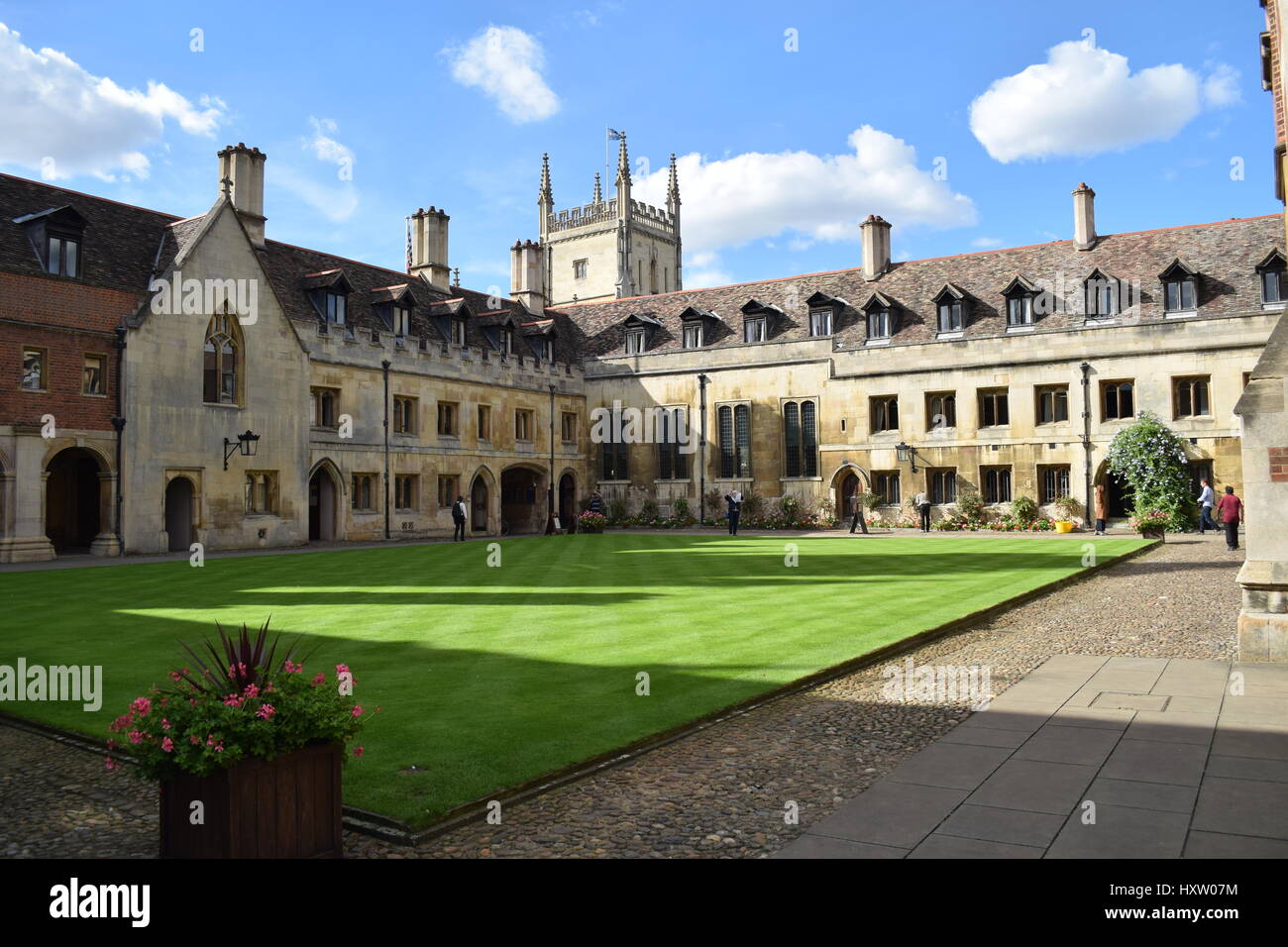 Antica Corte, Pembroke College di Cambridge Foto Stock