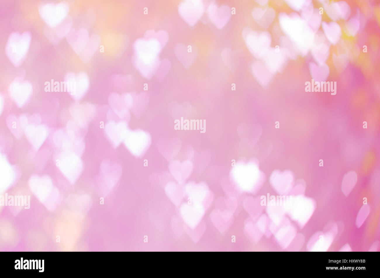 Cuore rosa bokeh sfondo astratto Foto Stock