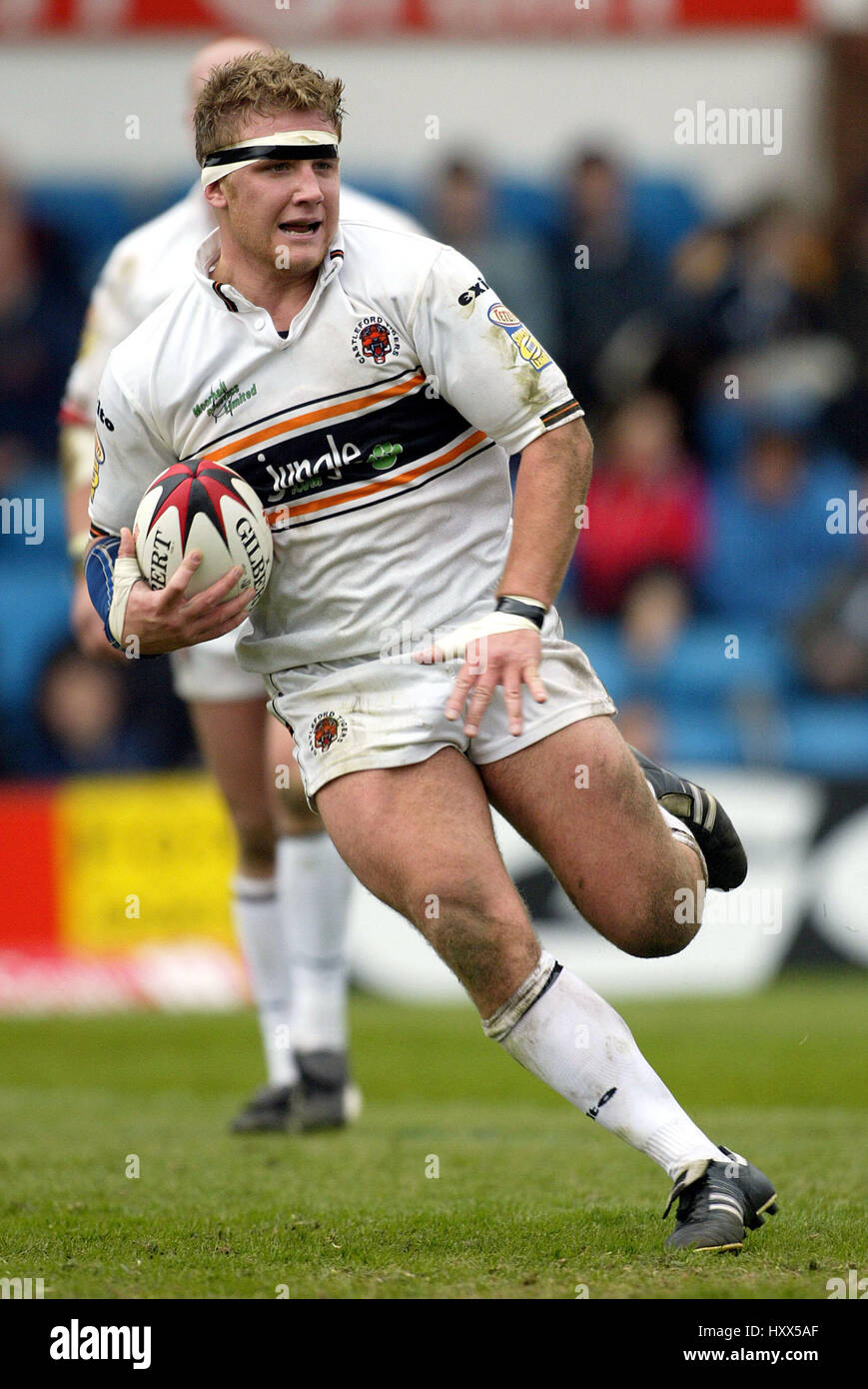 RYAN HUDSON CASTLEFORD TIGERS RLFC 14 Aprile 2002 Foto Stock