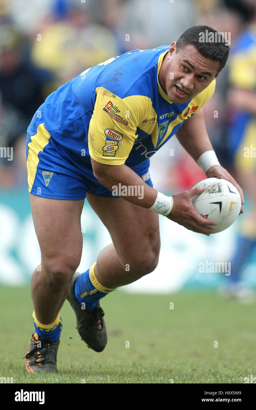 DANNY LIMA WARRINGTON LUPI RLFC WIDNES 26 Aprile 2004 Foto Stock