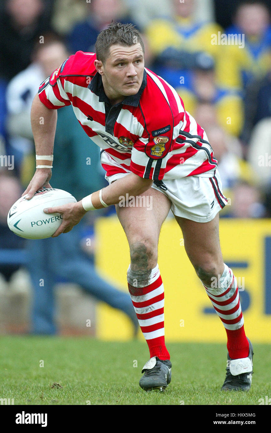 TERRY NEWTON WIGAN WARRIORS RLFC WIDNES 26 Aprile 2004 Foto Stock