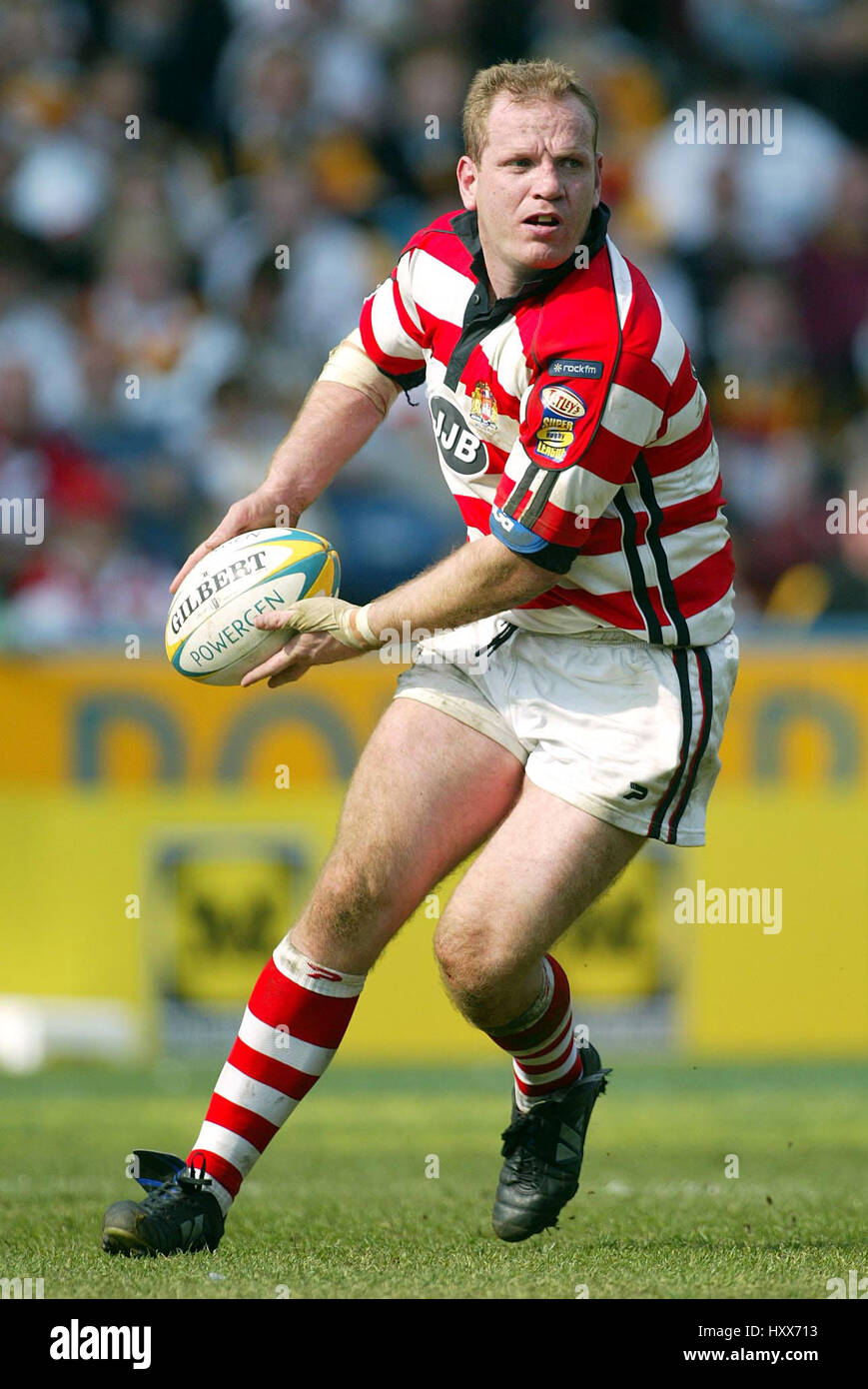 TERRY O'Connor Wigan Warriors RLFC MCALPINE STADIUM HUDDERSFIELD Inghilterra 13 aprile 2003 Foto Stock