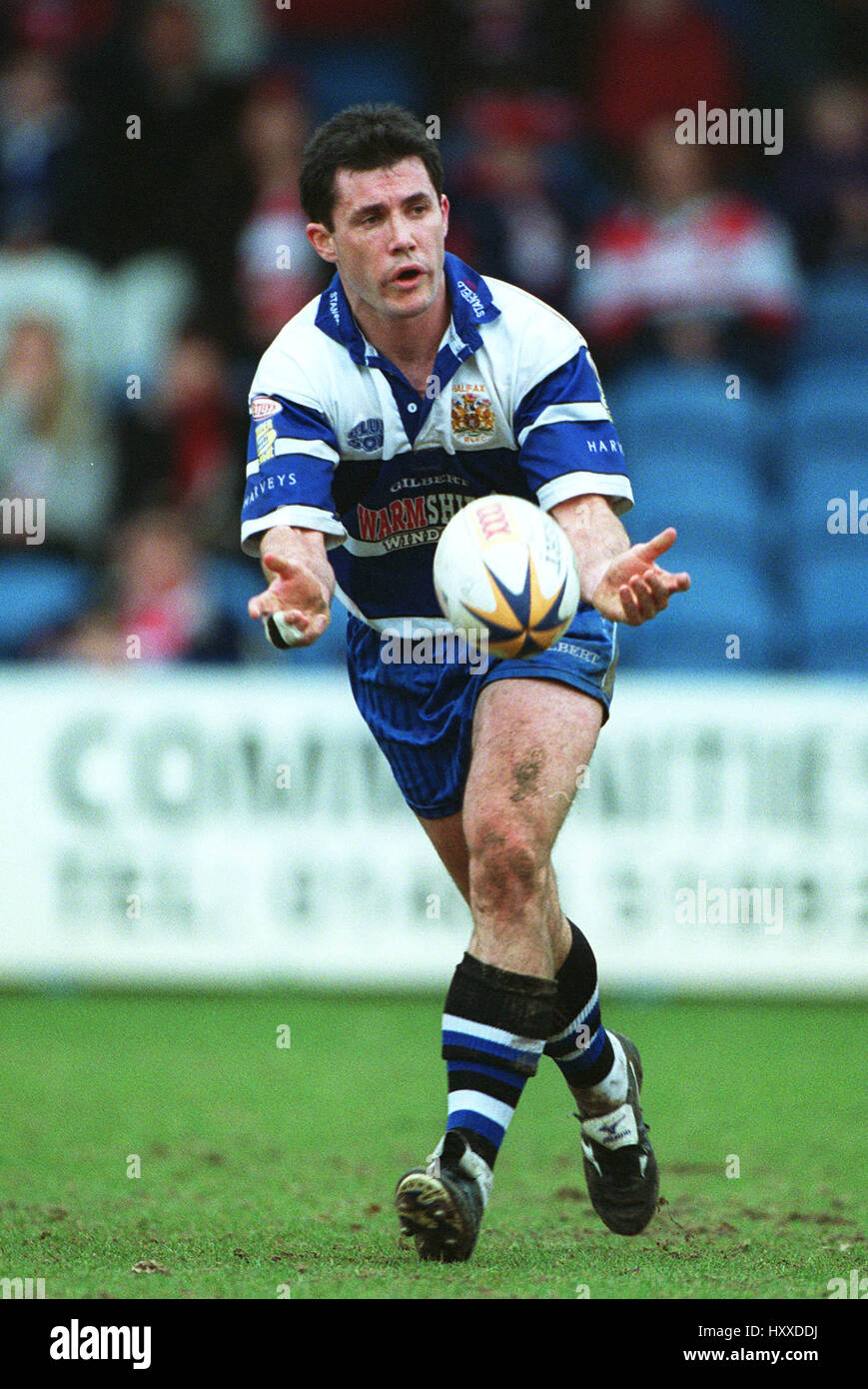 GAVIN CLINCH HALIFAX BLU RLFC SOX LA SHAY HALIFAX 24 Marzo 2002 Foto Stock