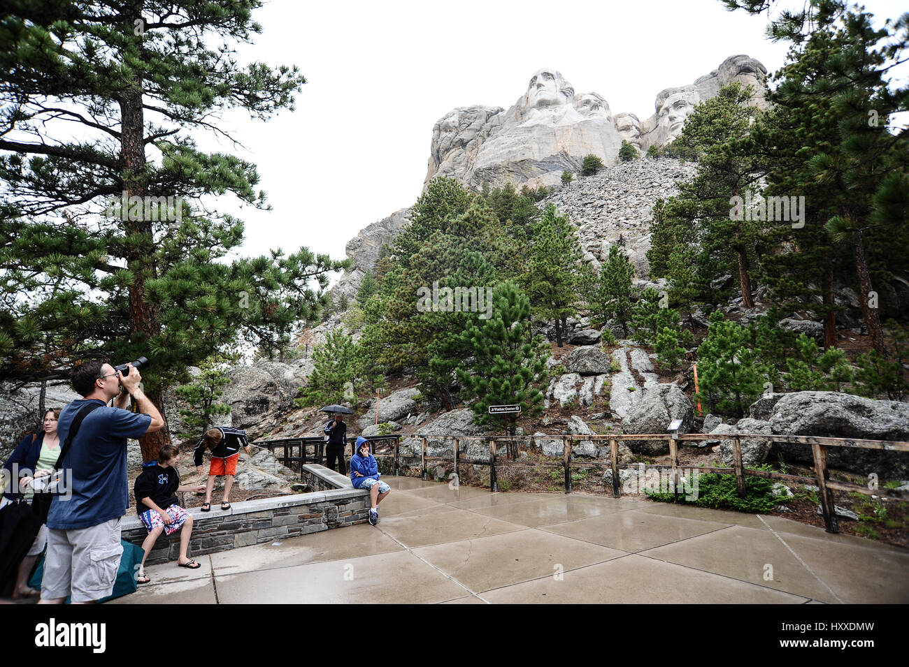 Il monte Rushmore memorial Foto Stock