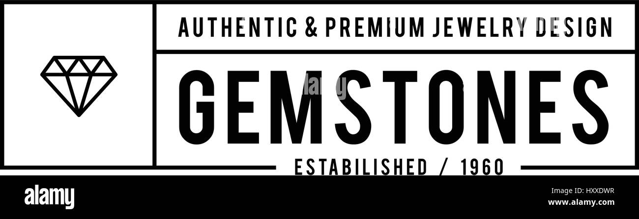 Diamanti e gioielli Retro Vintage etichette di badge Illustrazione Vettoriale