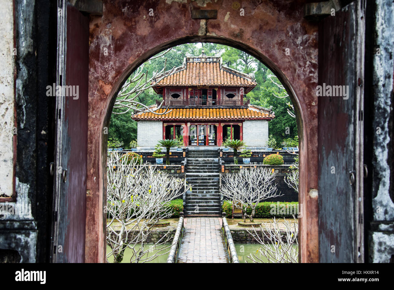 Minh Mang Tomb, tonalità Foto Stock