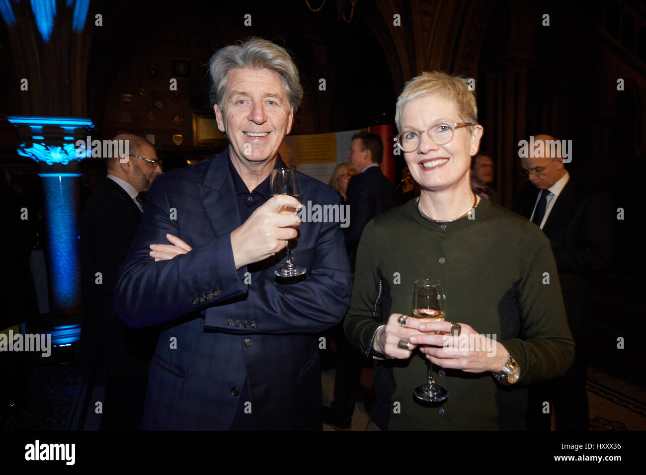 Soci fondatori Ian Simpson e Rachel Haugh di Manchester-based di pratica Haugh Simpson & Partners Foto Stock