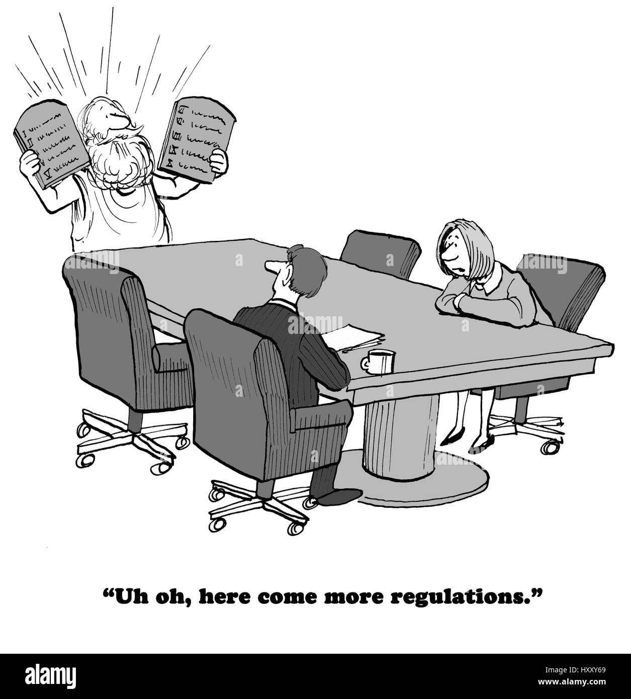 Uh OH, qui vengono più regolamenti. Foto Stock