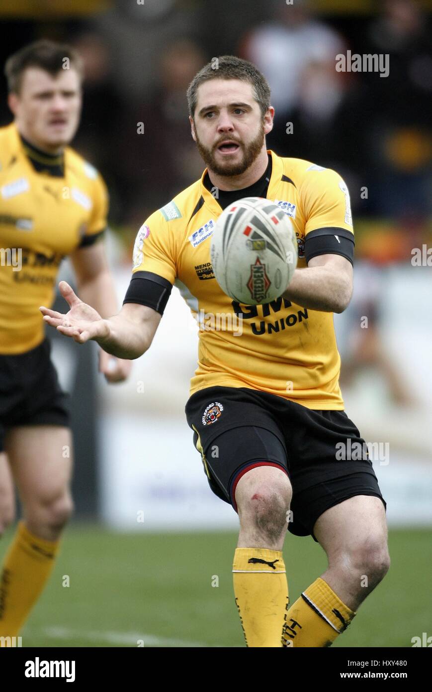 BRENT SHERWIN CASTLEFORD TIGERS RLFC GIUNGLA CASTLEFORD Inghilterra 06 aprile 2008 Foto Stock