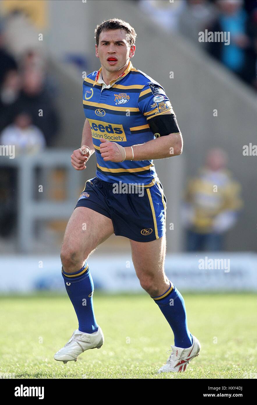 KEVIN SINFIELD LEEDS RINOCERONTI RLFC Halliwell Jones Stadium WARRINGTON INGHILTERRA 08 Marzo 2009 Foto Stock