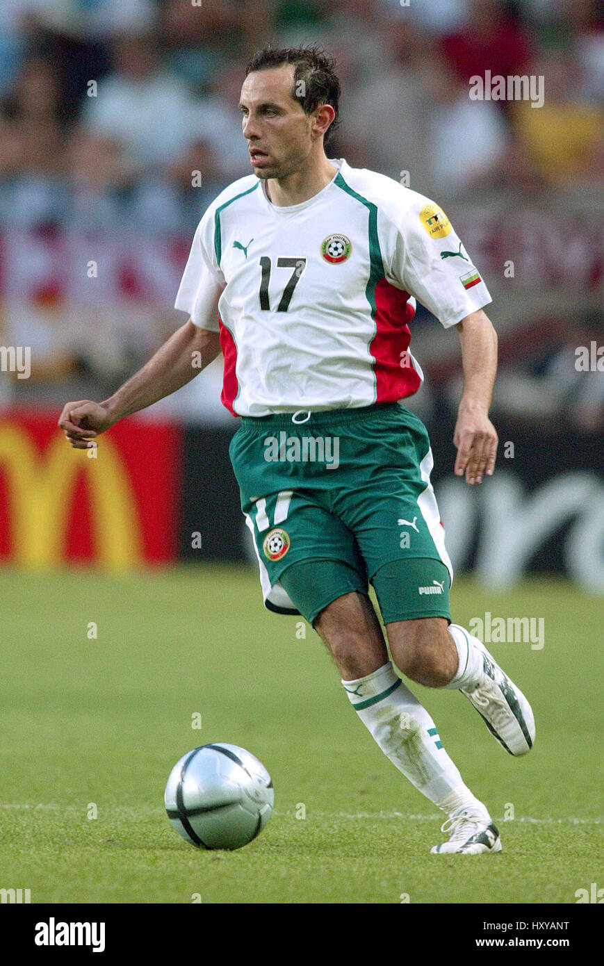 MARTIN PETROV BULGARIA VFL WOLFSBURG José Alvalade STADIUM LISBONA PORTOGALLO 15 Giugno 2004 Foto Stock