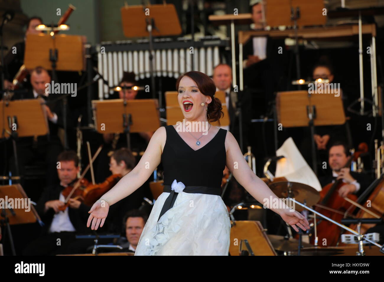 Berlino, Germania, Luglio 2nd, 2015: Classic Open Air prima notte concerto. Foto Stock