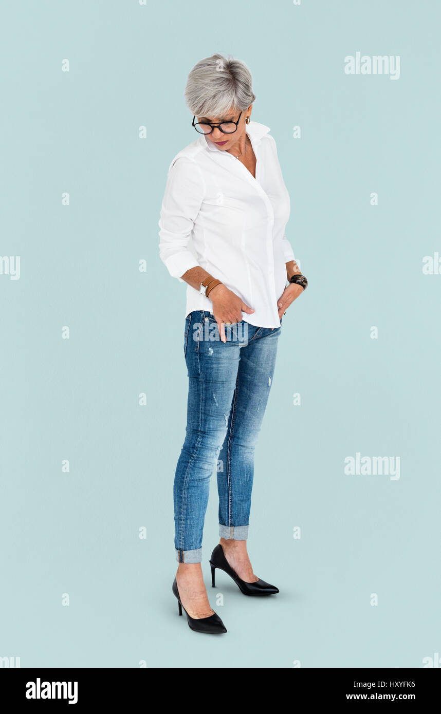 Studio Sparare concetto verticale Foto Stock