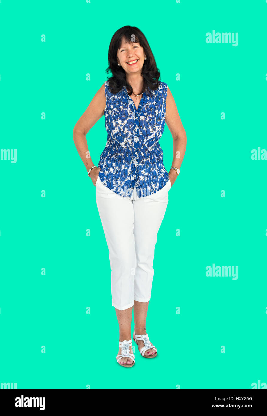 Studio ritratti Persone gara Foto Stock