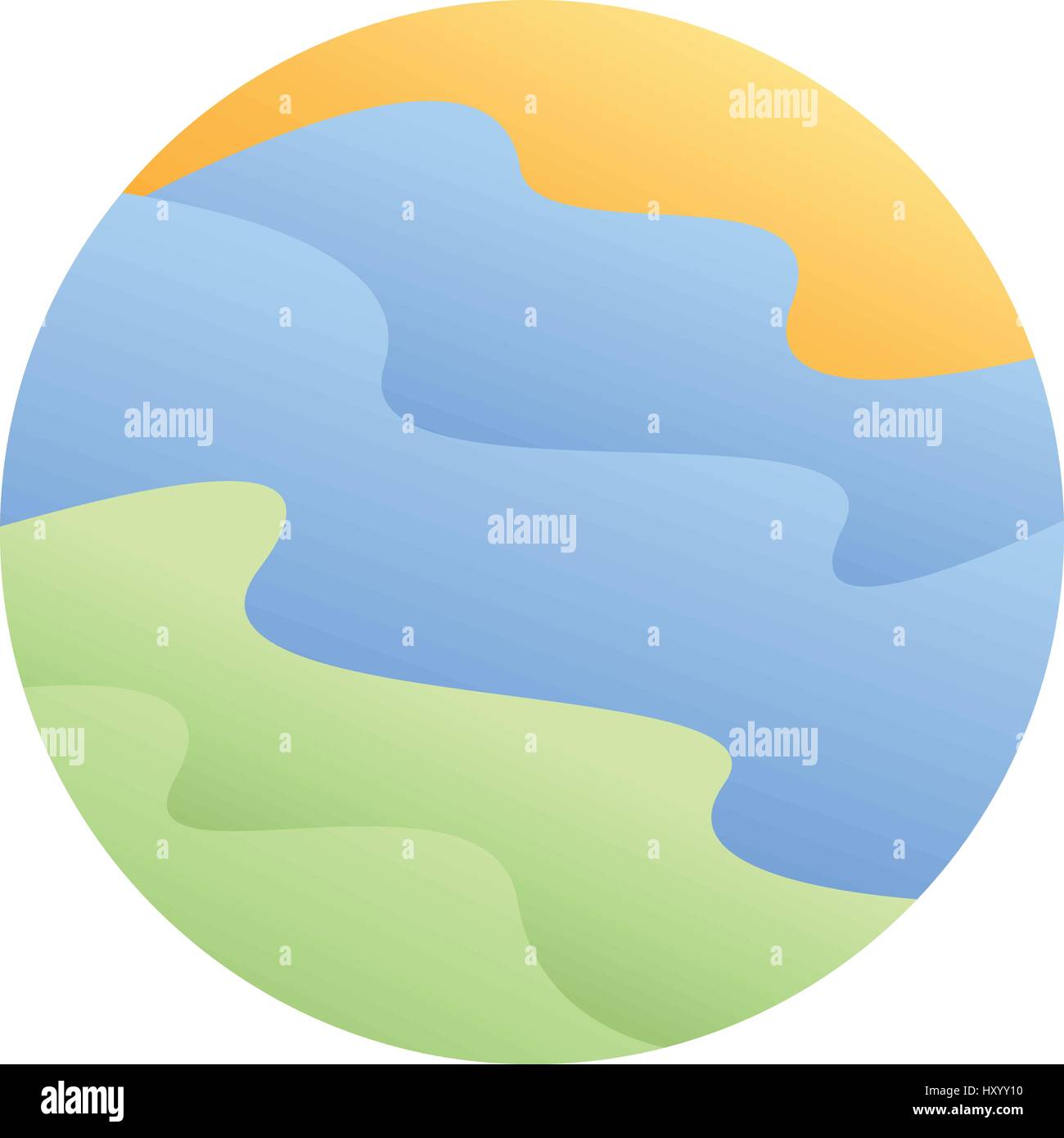 Abstract il simbolo del cerchio Design, illustrazione vettoriale Illustrazione Vettoriale