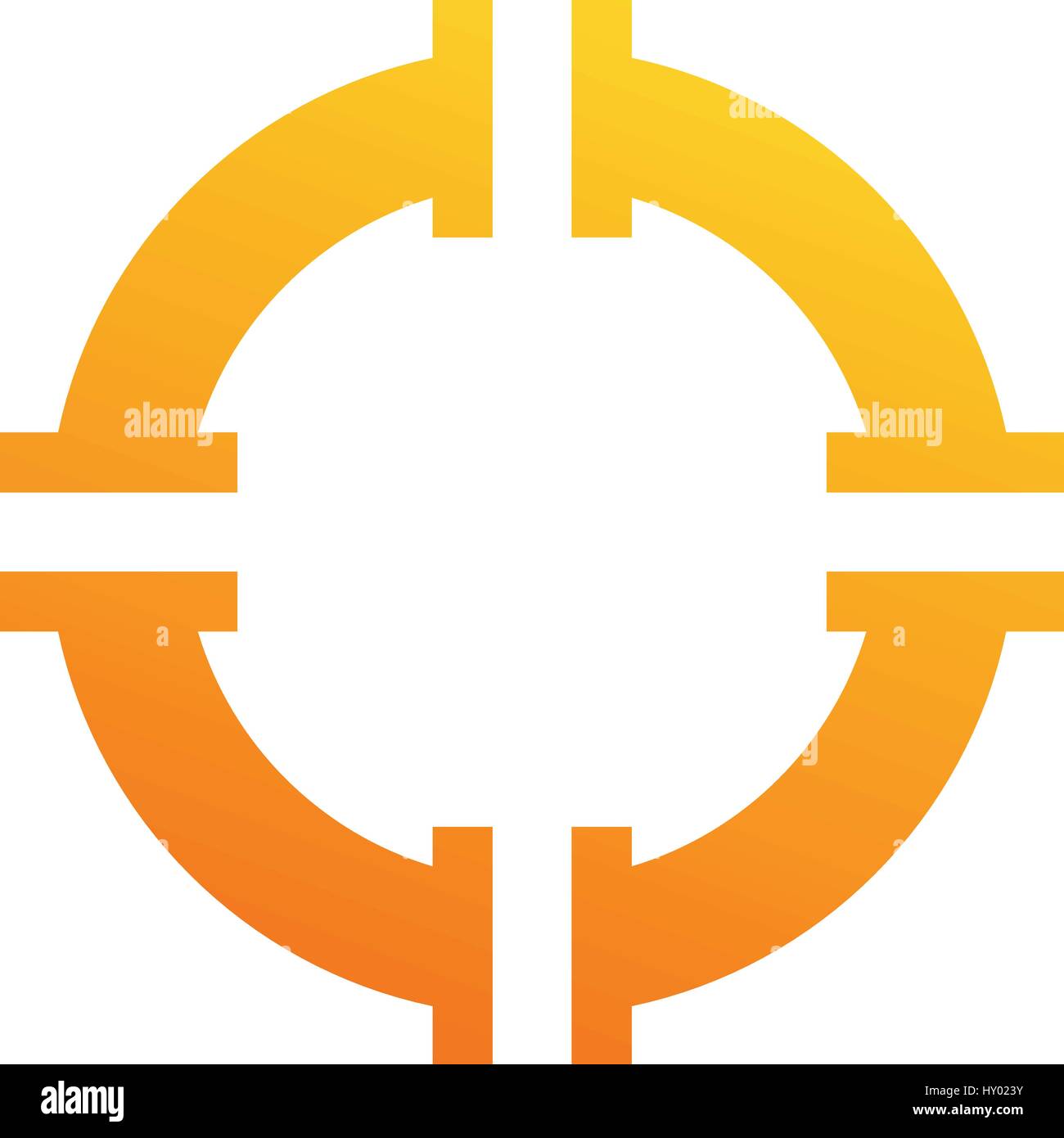 Abstract il simbolo del cerchio Design, illustrazione vettoriale Illustrazione Vettoriale