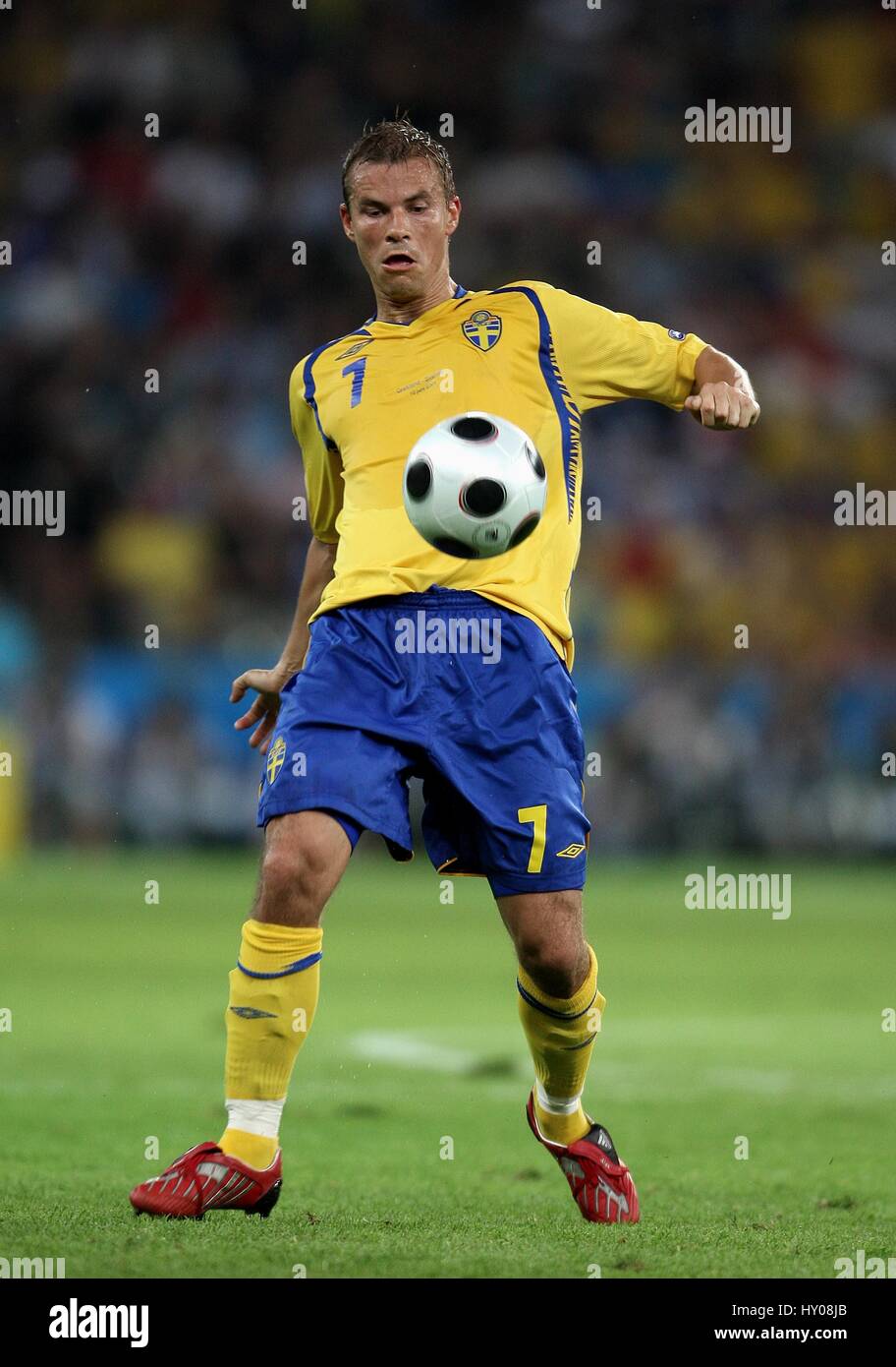 NICLAS ALEXANDERSSON IFK GÖTEBORG EM STADION SALZBURG AUSTRIA 10 Giugno 2008 Foto Stock