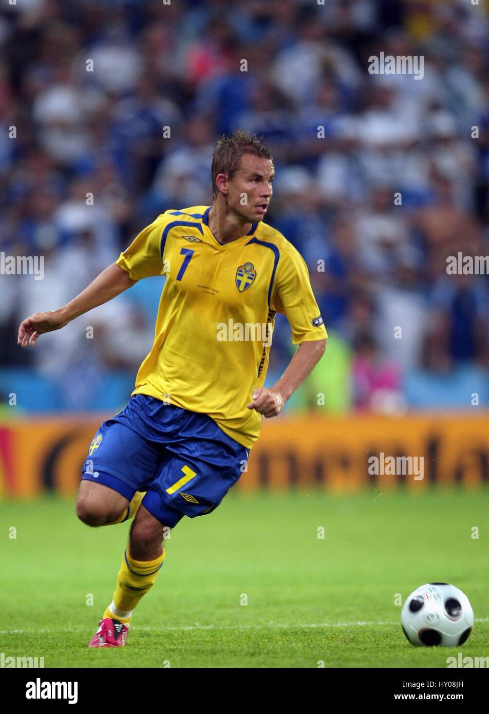 NICLAS ALEXANDERSSON IFK GÖTEBORG EM STADION SALZBURG AUSTRIA 10 Giugno 2008 Foto Stock