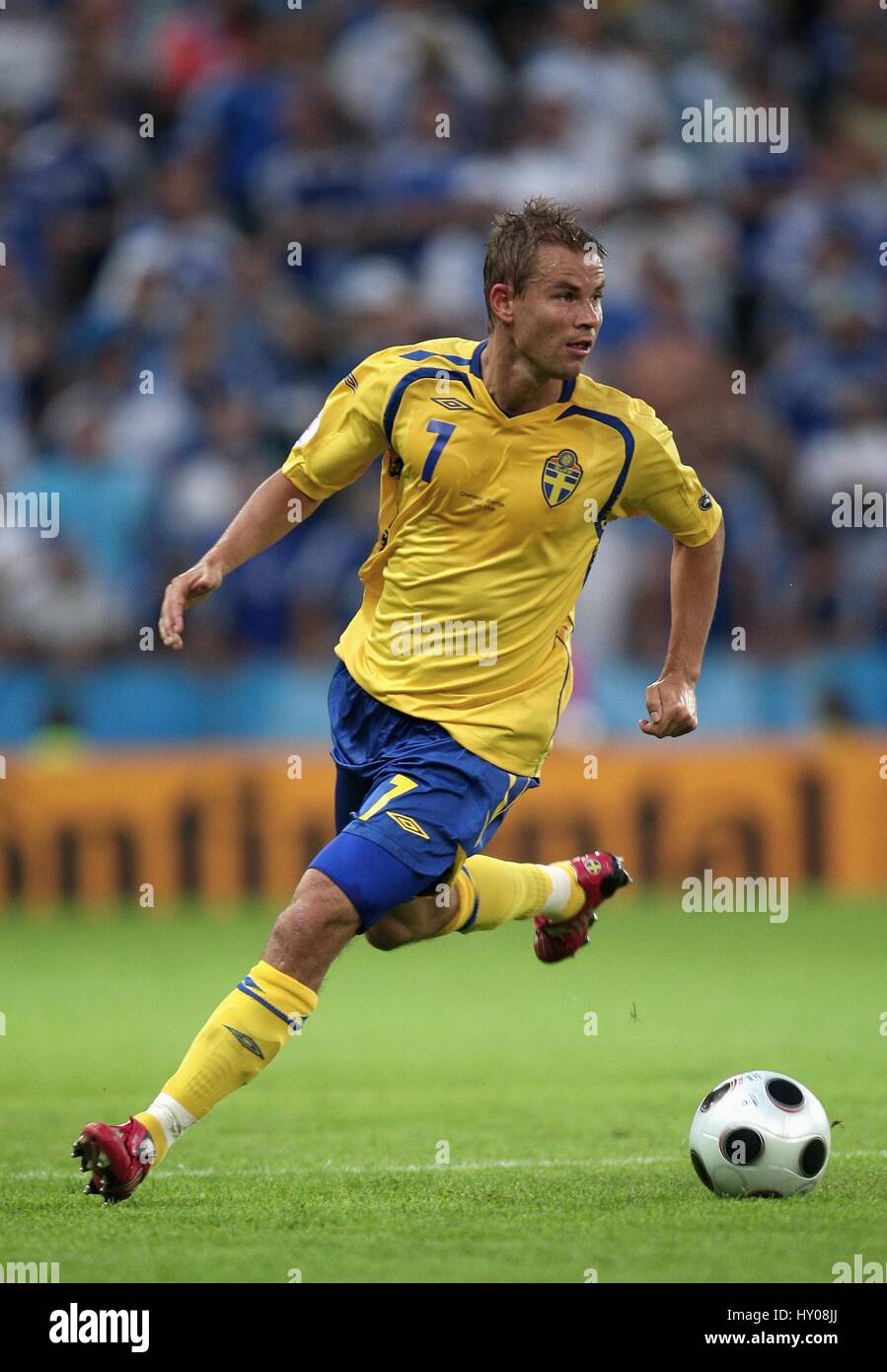 NICLAS ALEXANDERSSON IFK GÖTEBORG EM STADION SALZBURG AUSTRIA 10 Giugno 2008 Foto Stock