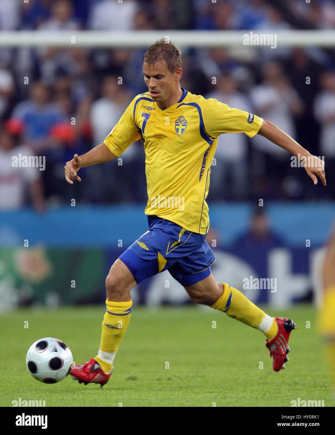 NICLAS ALEXANDERSSON IFK GÖTEBORG EM STADION SALZBURG AUSTRIA 10 Giugno 2008 Foto Stock