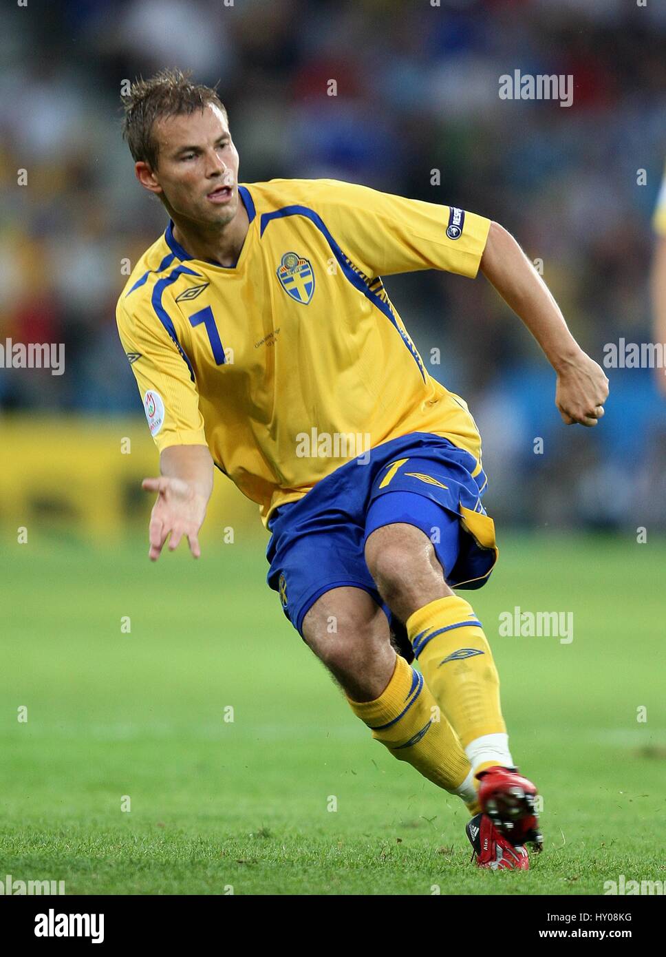 NICLAS ALEXANDERSSON IFK GÖTEBORG EM STADION SALZBURG AUSTRIA 10 Giugno 2008 Foto Stock
