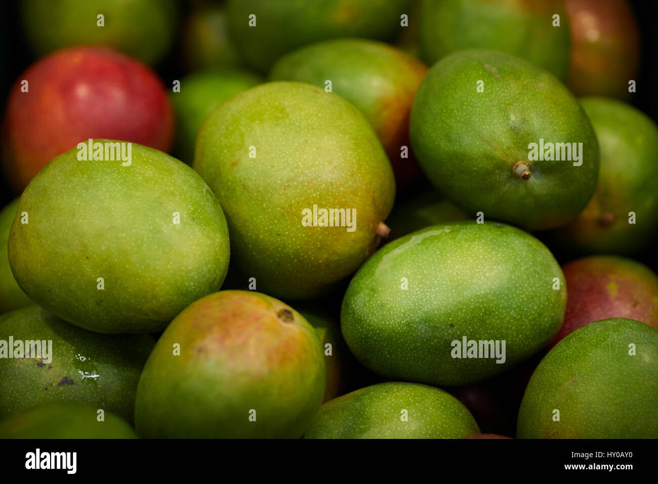 Mango sul display in negozio Foto Stock
