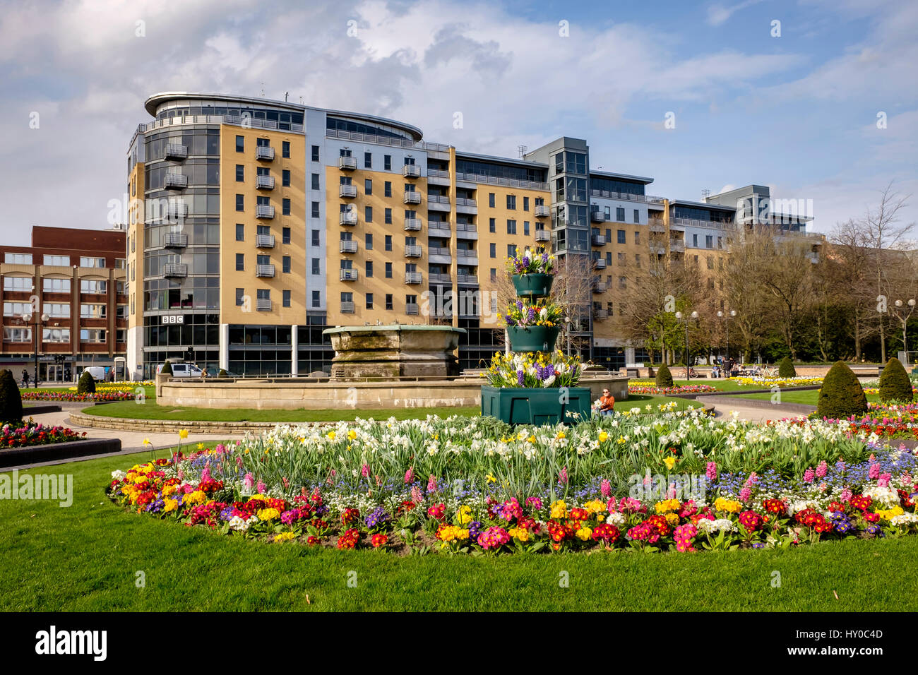 La BBC edificio in Queen's Gardens, Hull Foto Stock