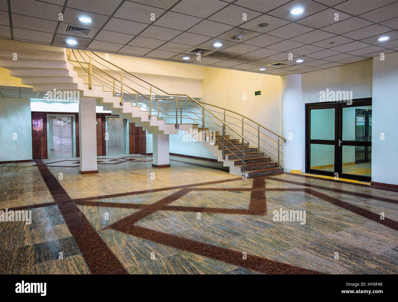 Hall con aria condizionata, dhyanchand hockey stadium, Delhi, India, Asia Foto Stock