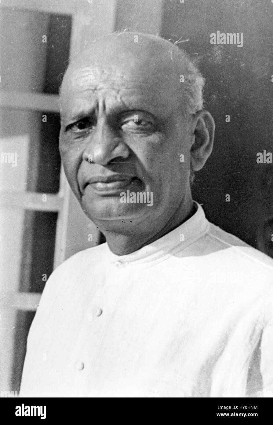 Sardar Vallabhbhai Patel, Indiano barrister e statista, India, Asia, 1945 Foto Stock