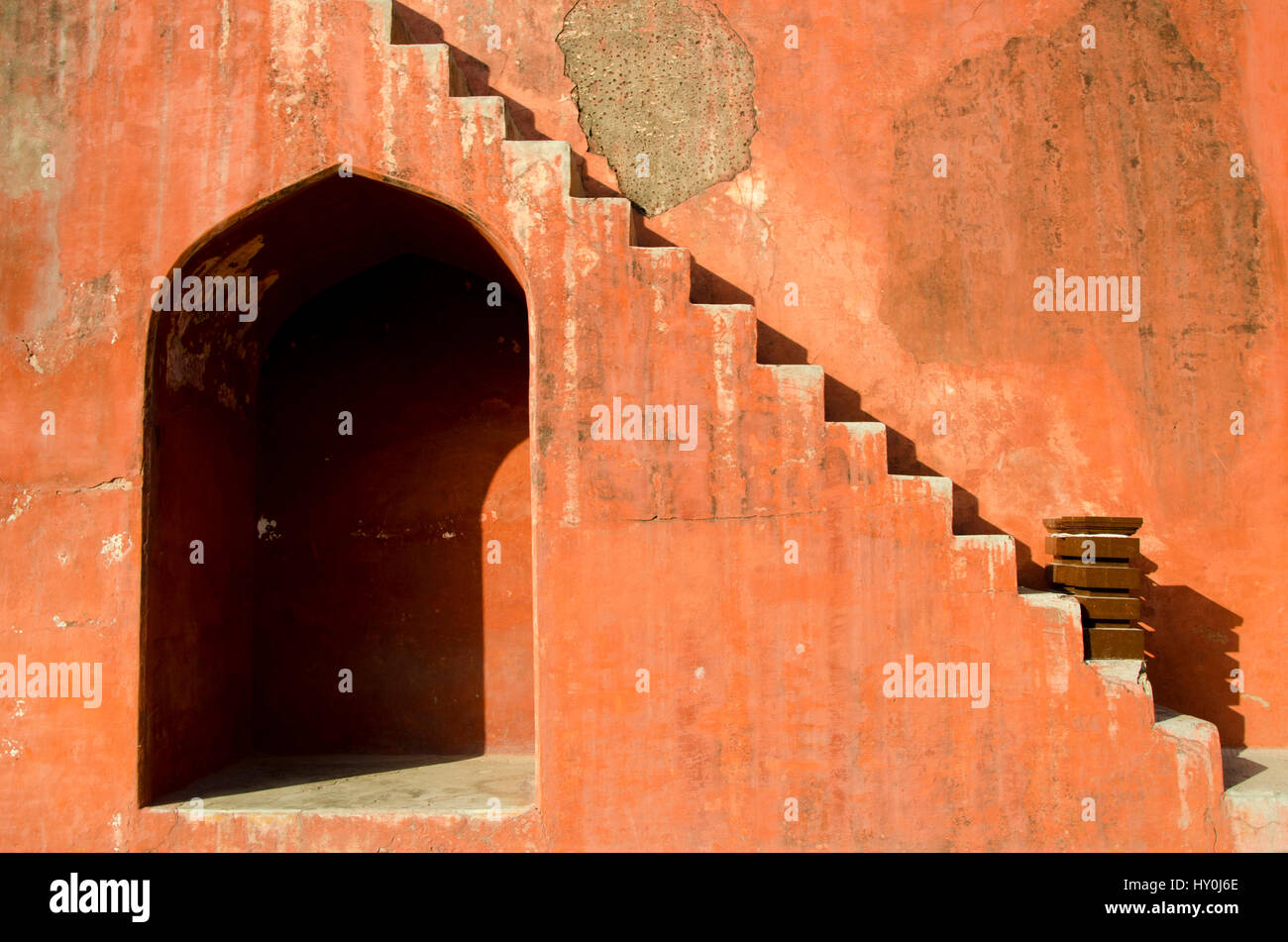 Alcova e passaggi, Jantar Mantar, Delhi, India, Asia Foto Stock
