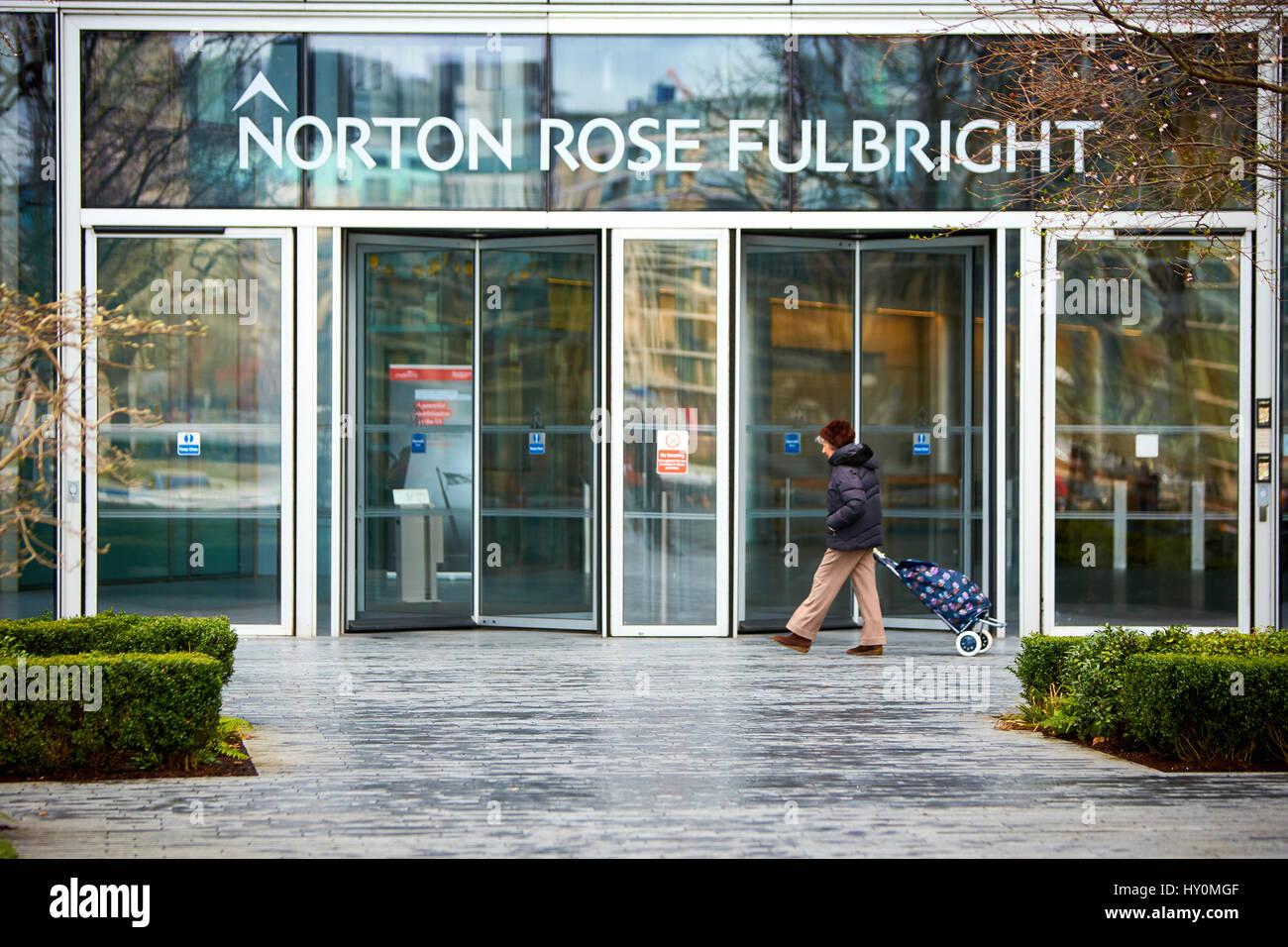 Vista generale del Norton Rose Fulbright uffici a Londra Foto Stock